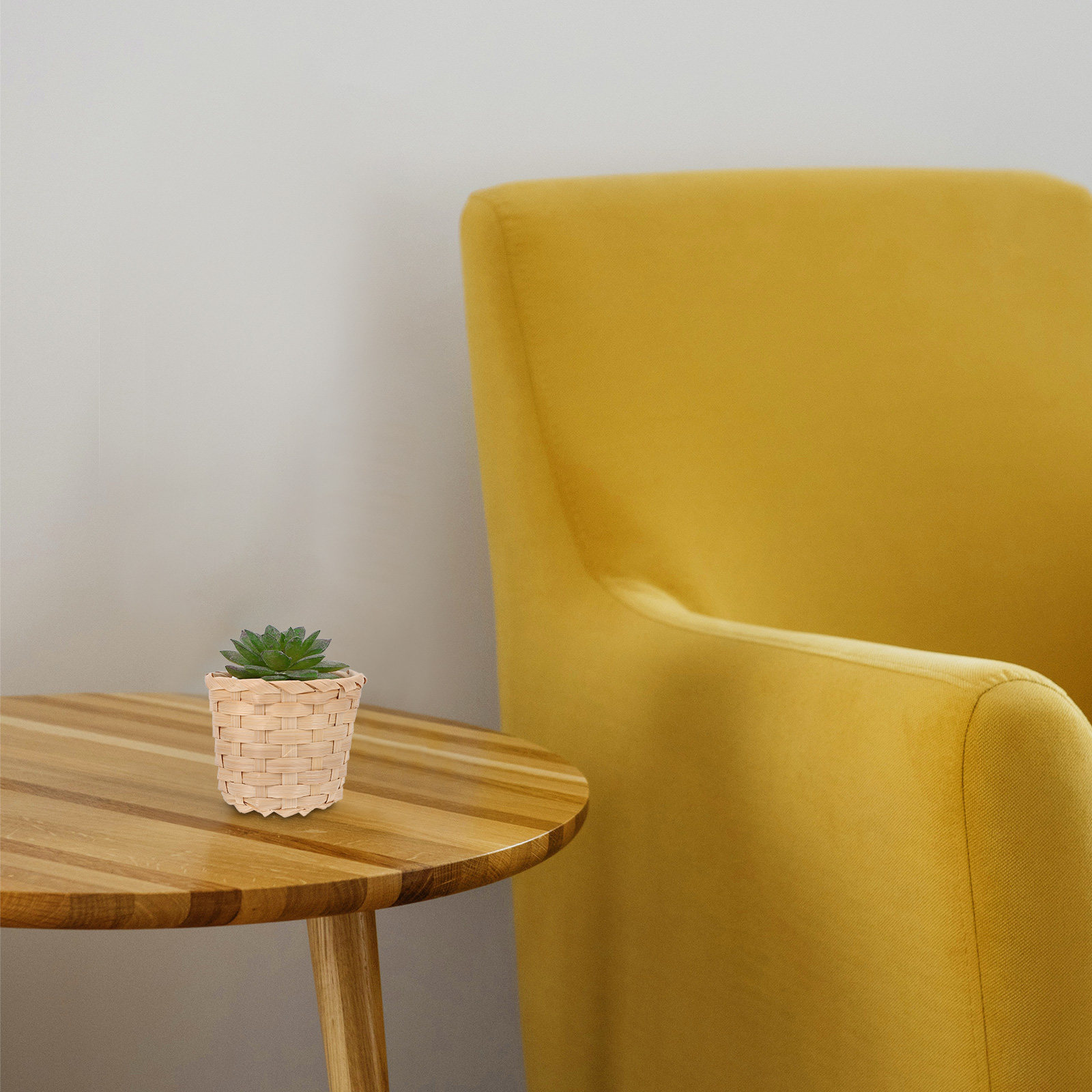 Sustainable Living Home - 10 Stück Nachhaltige Bambus-Aufbewahrungskörbe mit Geflochtener