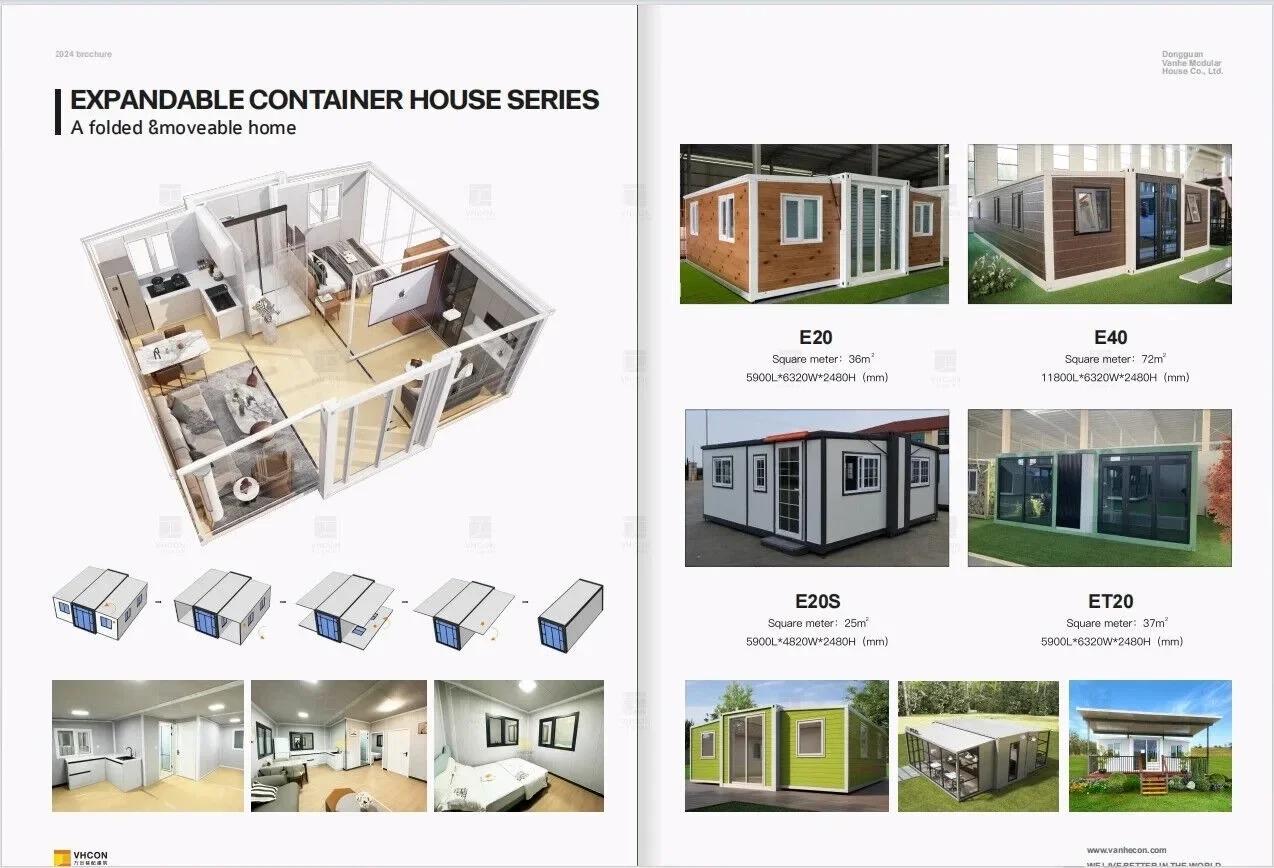 Sustainable Living Home - Maßgeschneiderte, vorgefertigte, faltbare Café-Containerhäuser, erweiterbare Tiny