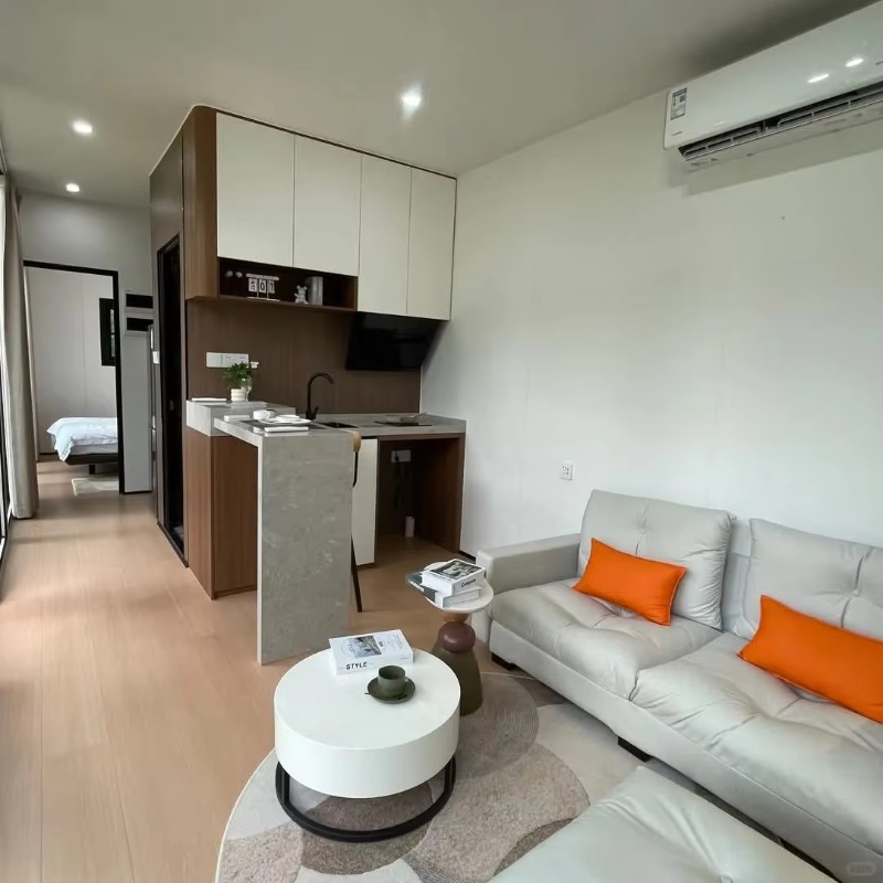 Sustainable Living Home - Energieeffizientes, nachhaltiges Containerhaus, intelligentes, umweltfreundliches, grünes
