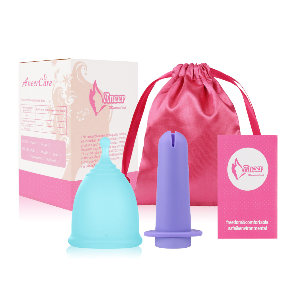 Menstrual Cup Silicone - Damenhygiene-Menstruationstasse-Booster, einfach zu bedienen, integrierter Menstruationstasse-Katheter-Booster,