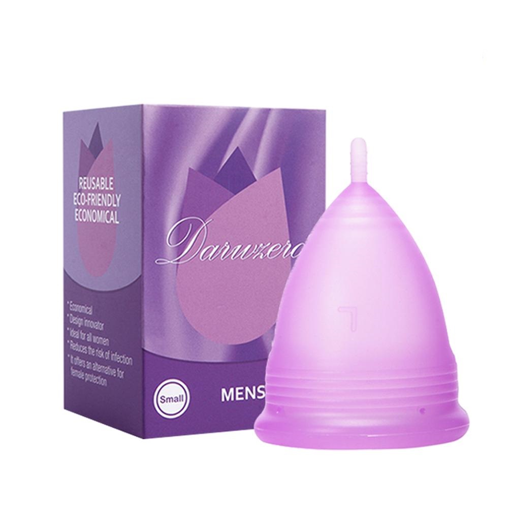 Menstrual Cup Silicone - 2 Stück Menstruationstasse aus medizinischem Silikon,