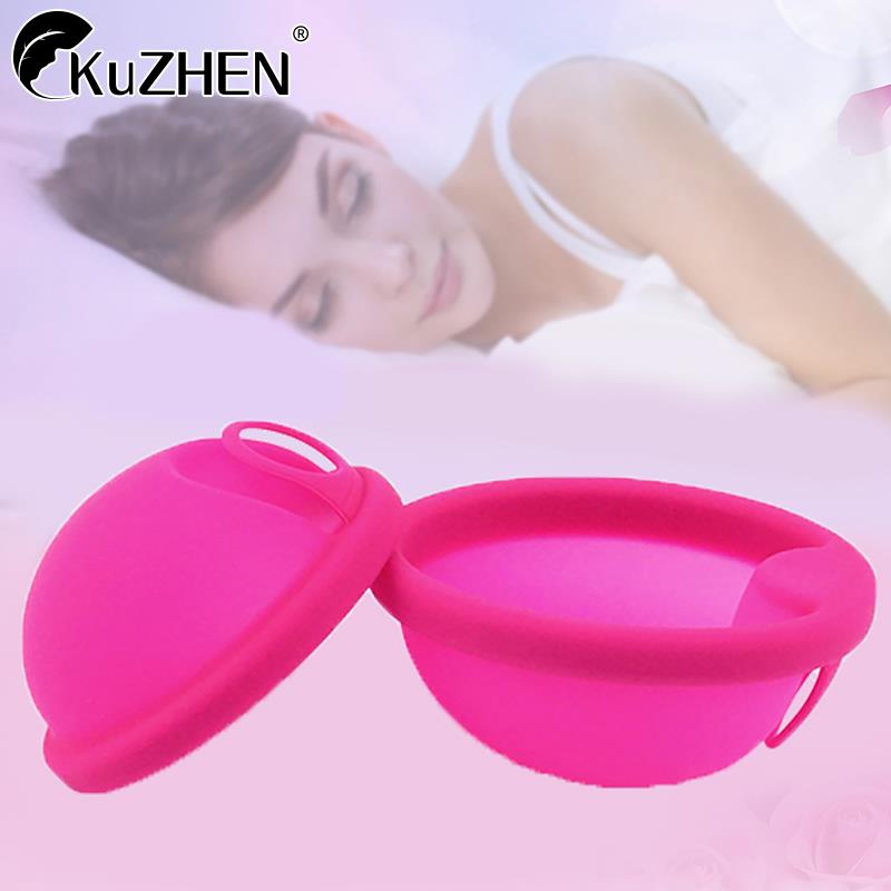 Menstrual Cup Silicone - Menstruation scheibe Flat-Fit Design Frauen Gesundheits