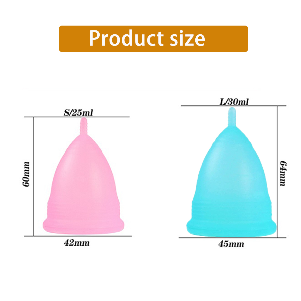 2Pcs Frauen Menstruations Tass – Menstrual Cup Silicone Bewertung und Preis