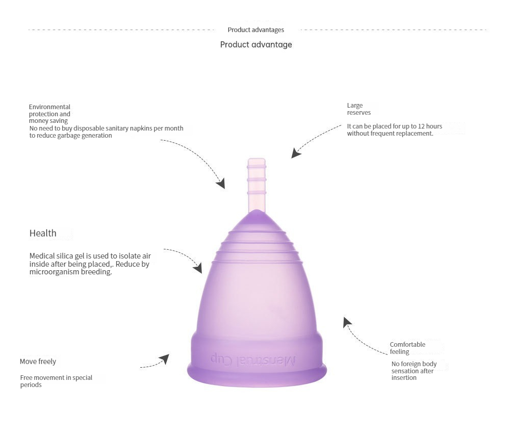 Neue medizinische Qualität Sil – Menstrual Cup Silicone Bewertung und Preis