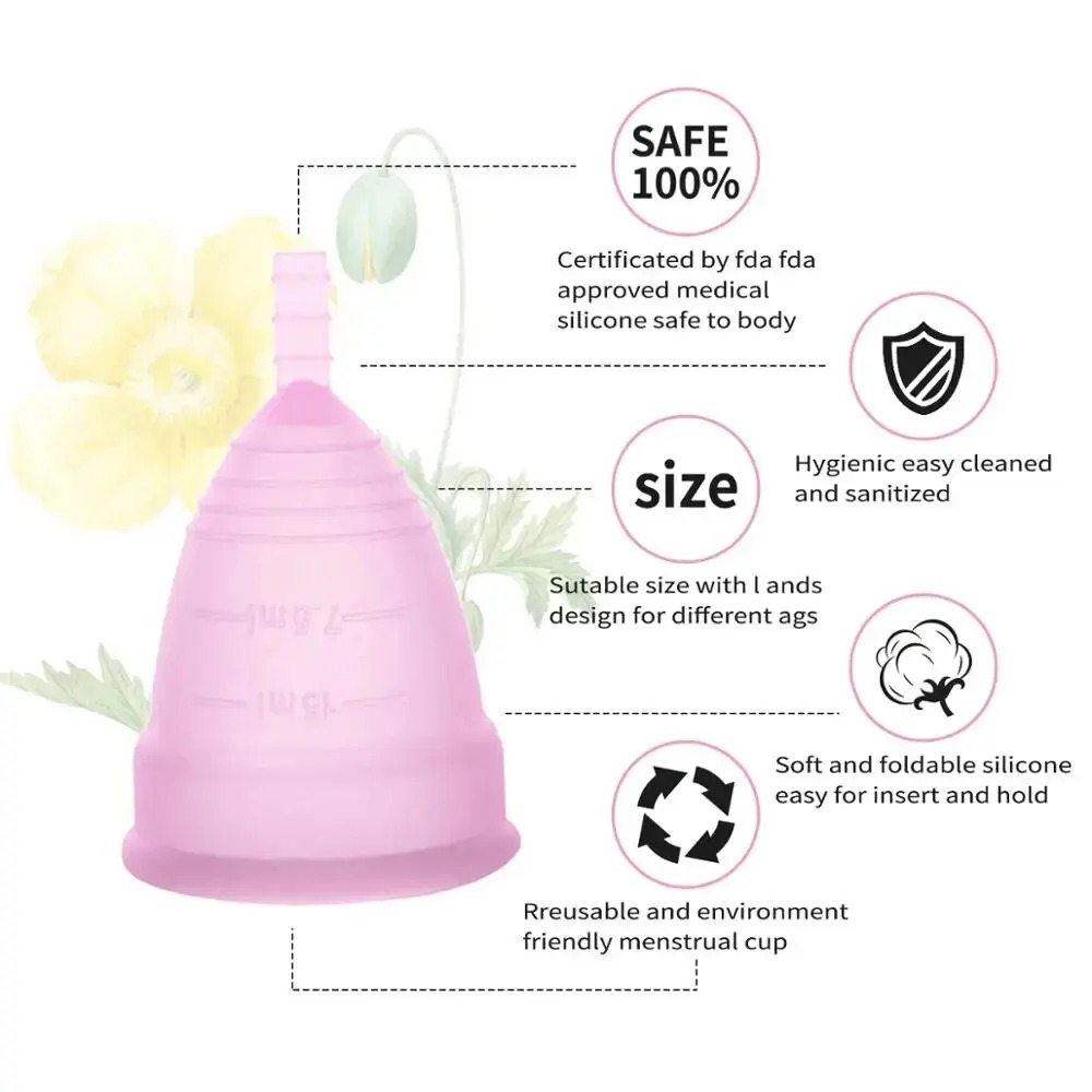 Medizinische wieder verwendbar – Menstrual Cup Silicone Bewertung und Preis