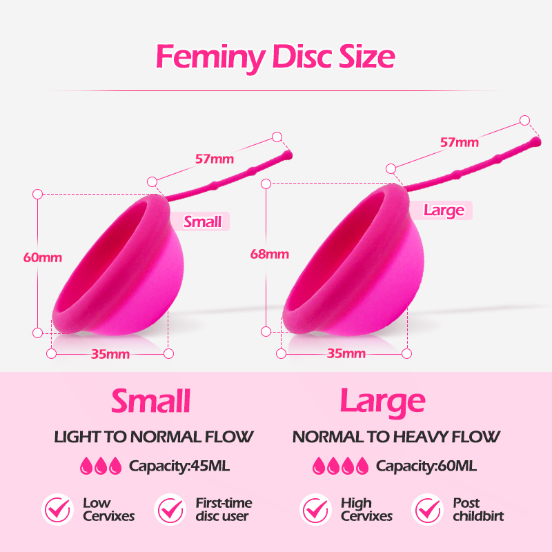 Frauen Menstruations Disc Mit  – Menstrual Cup Silicone Bewertung und Preis